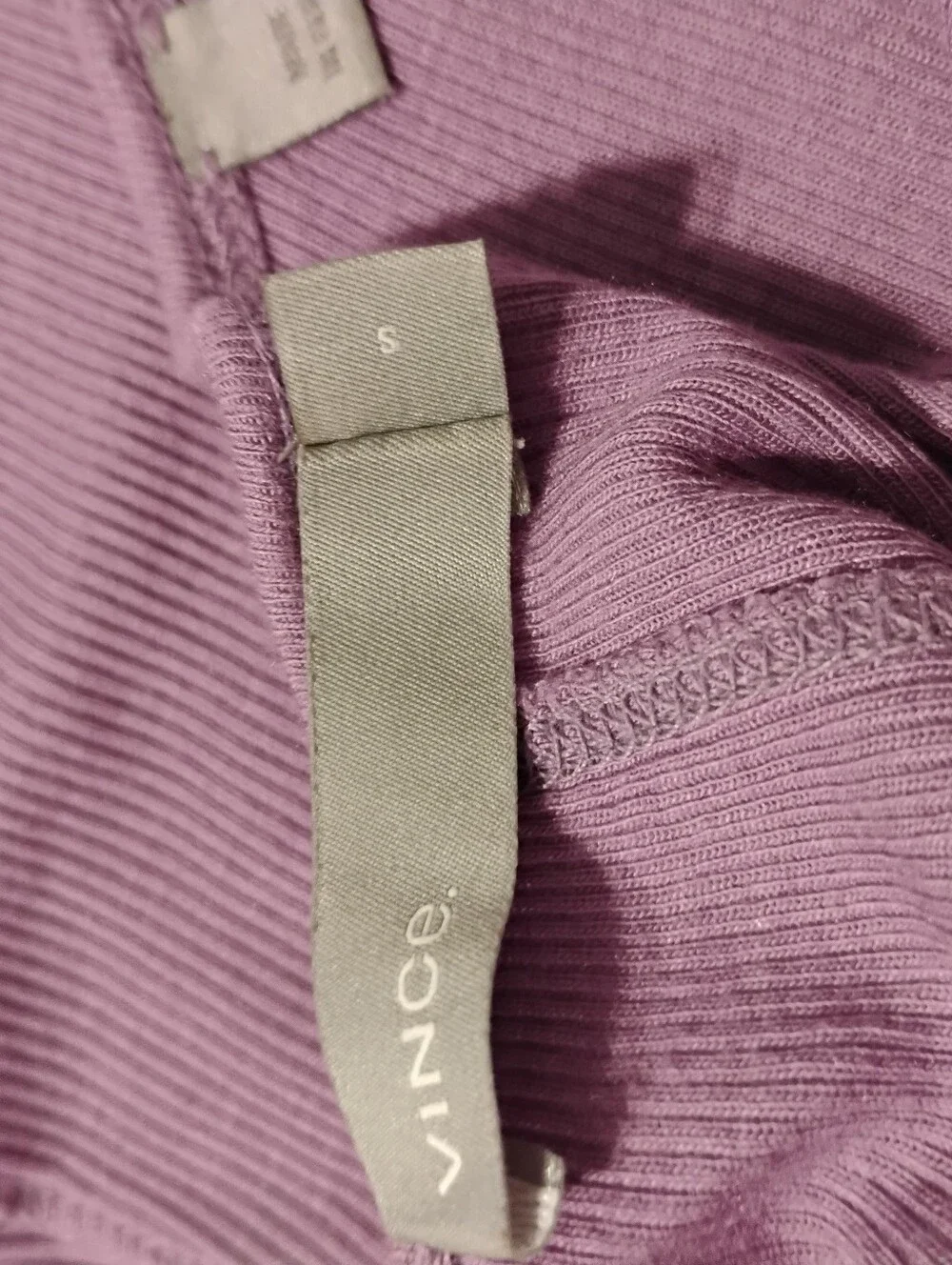 Vince Tank Top Women Favorite Long Line Scoop Neck Preppy Pima Cotton Lilac S